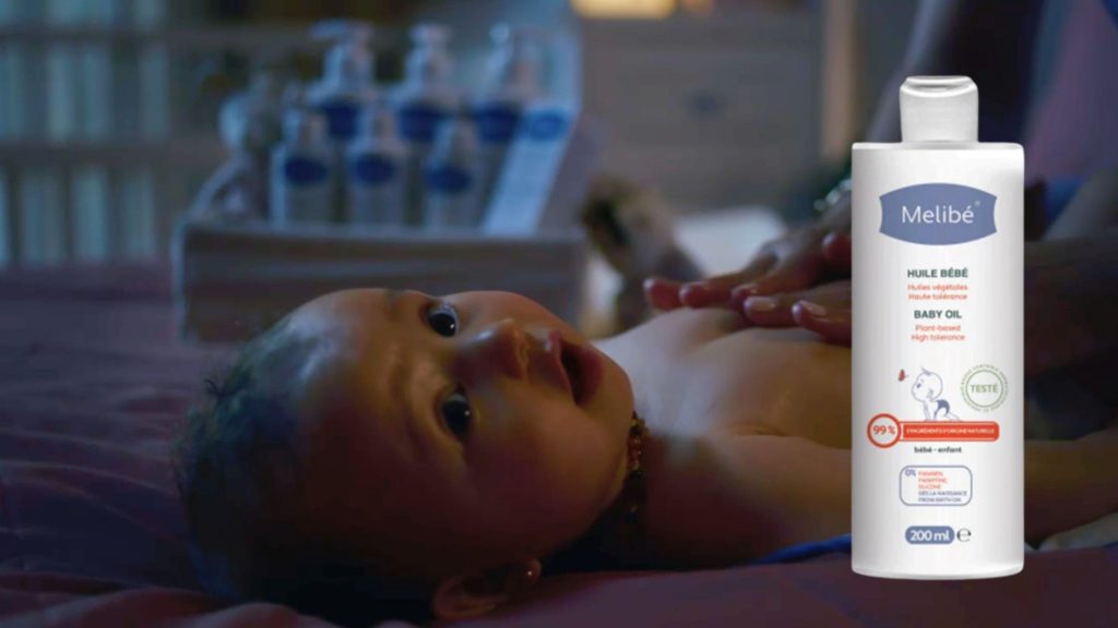 Huile massage bébé mélibé