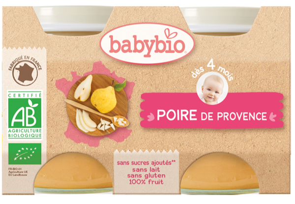 Notre avis après test des compotes Babybio 1 compote poire de provence - Mama Box - Notre avis après test des compotes Babybio